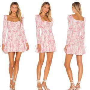 MAJORELLE Bel Air Parisian toile bustier dress size medium